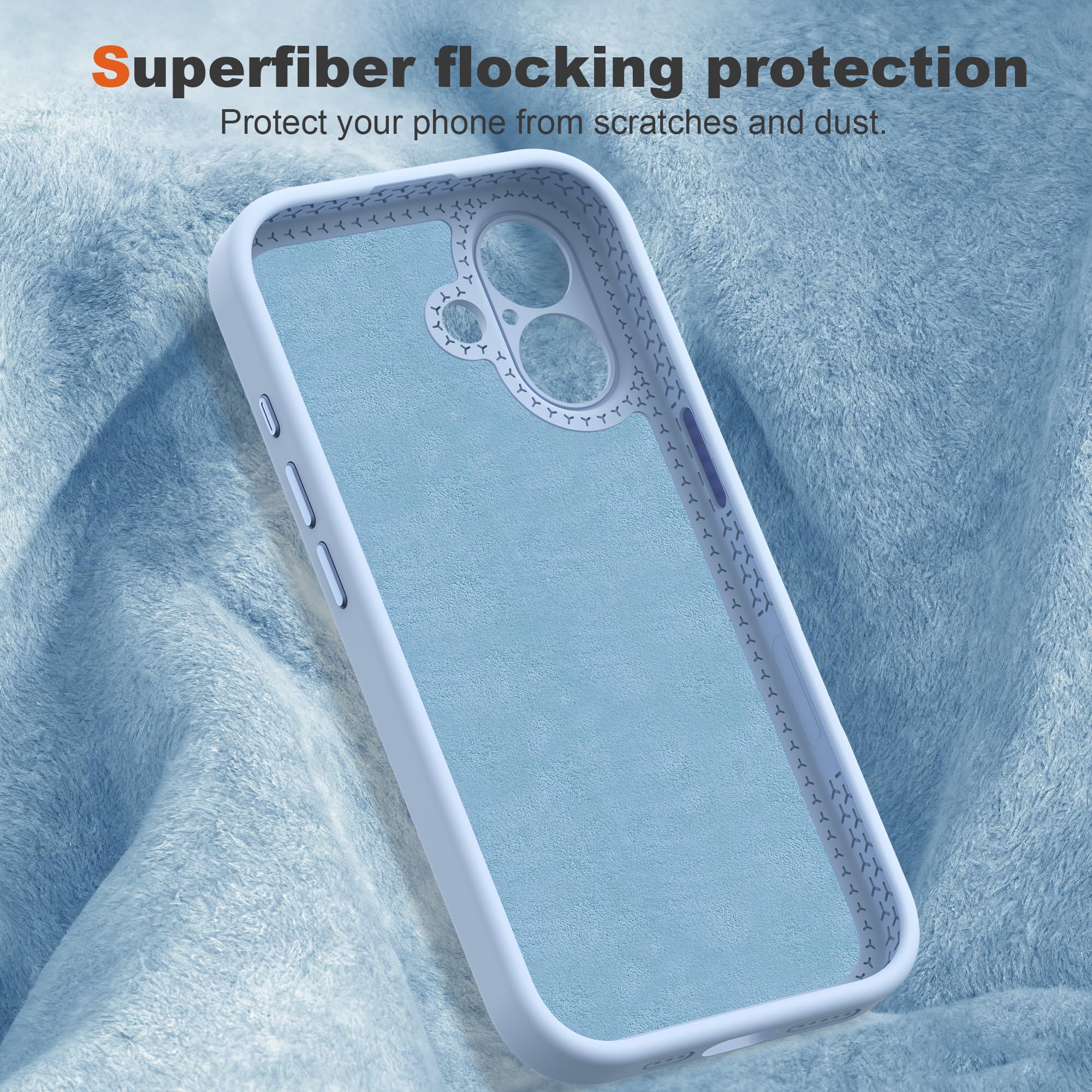 Funda para iPhone 16 con soporte giratorio de 360°, 6.1 pulgadas