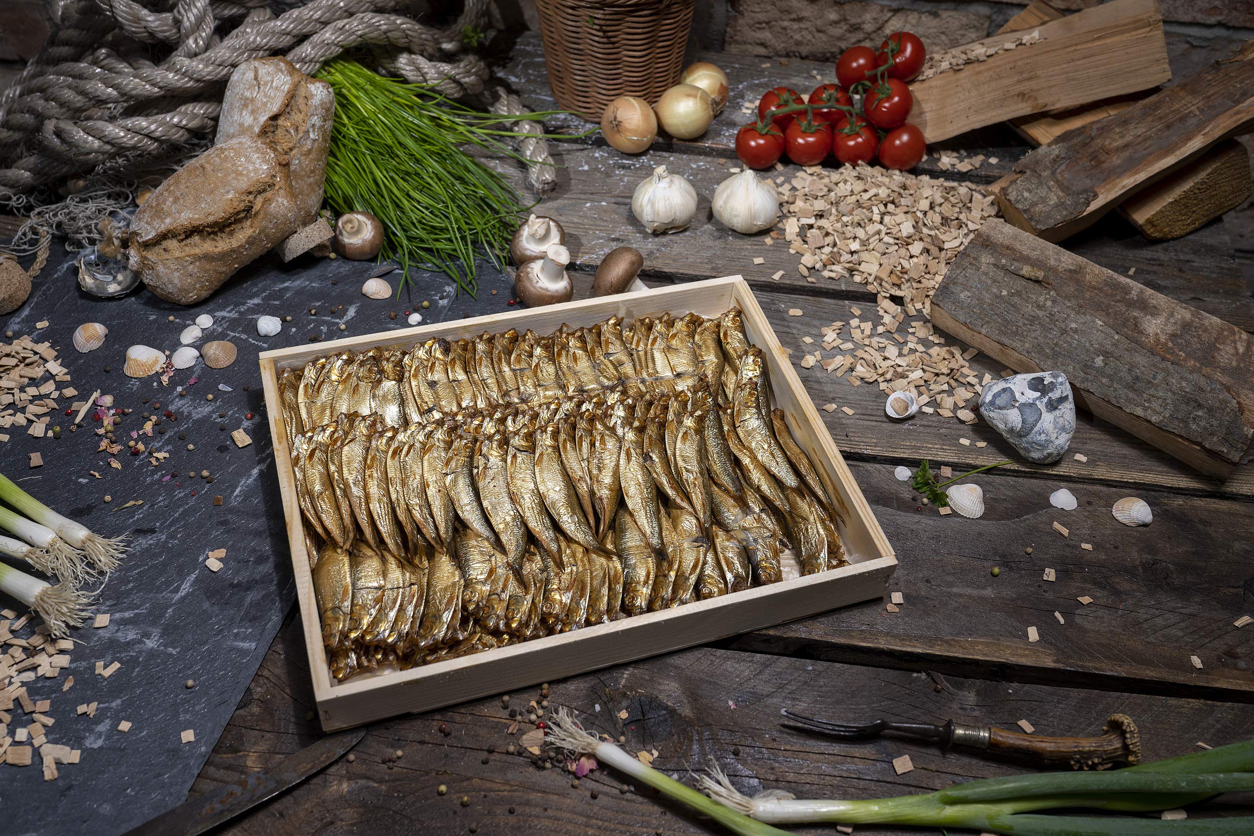 GreetFish Sprotten, über Buchenrauch geräuchert, Sprotten 500g
