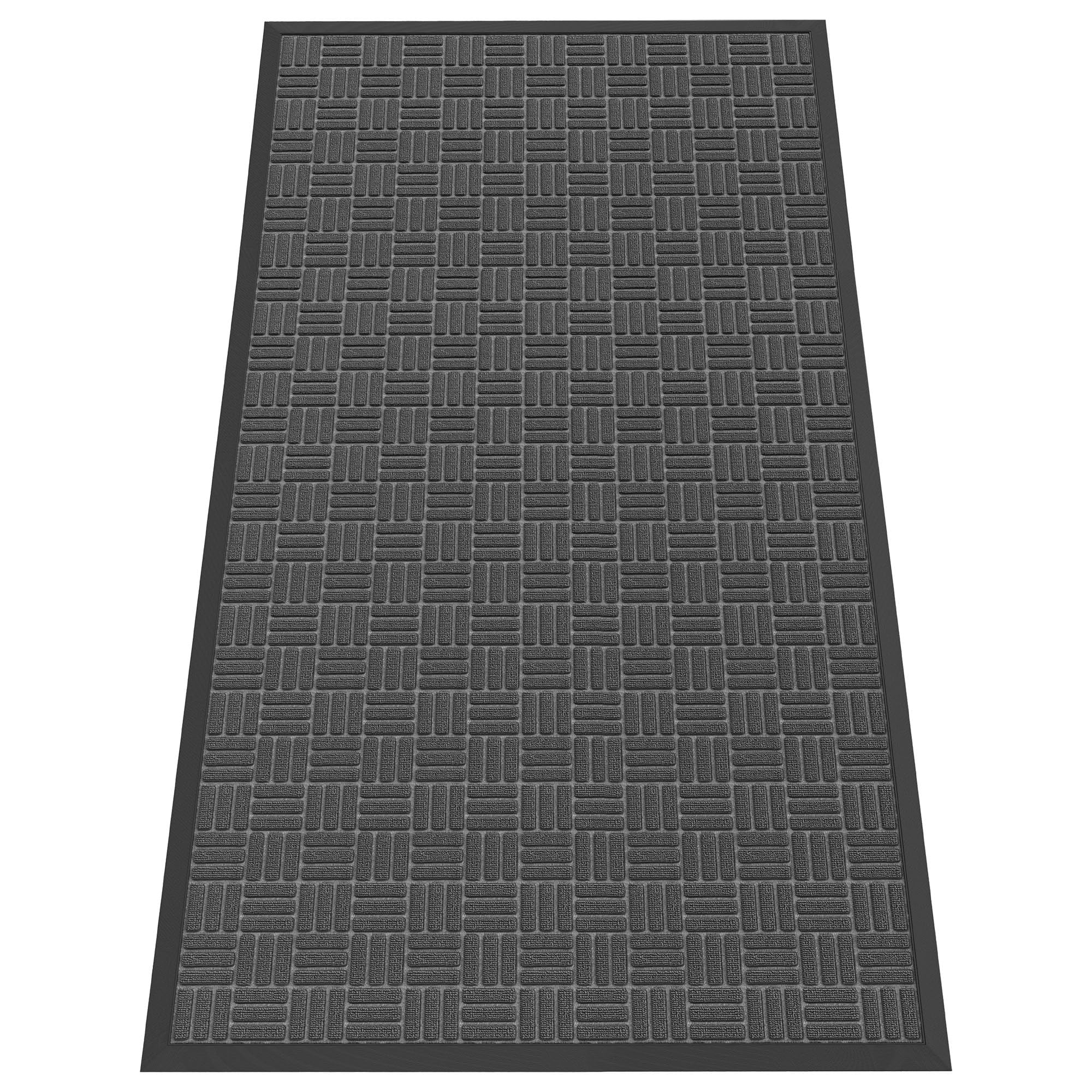 Black Doormat - 5'x3' Indoor Outdoor Entry Mat -10