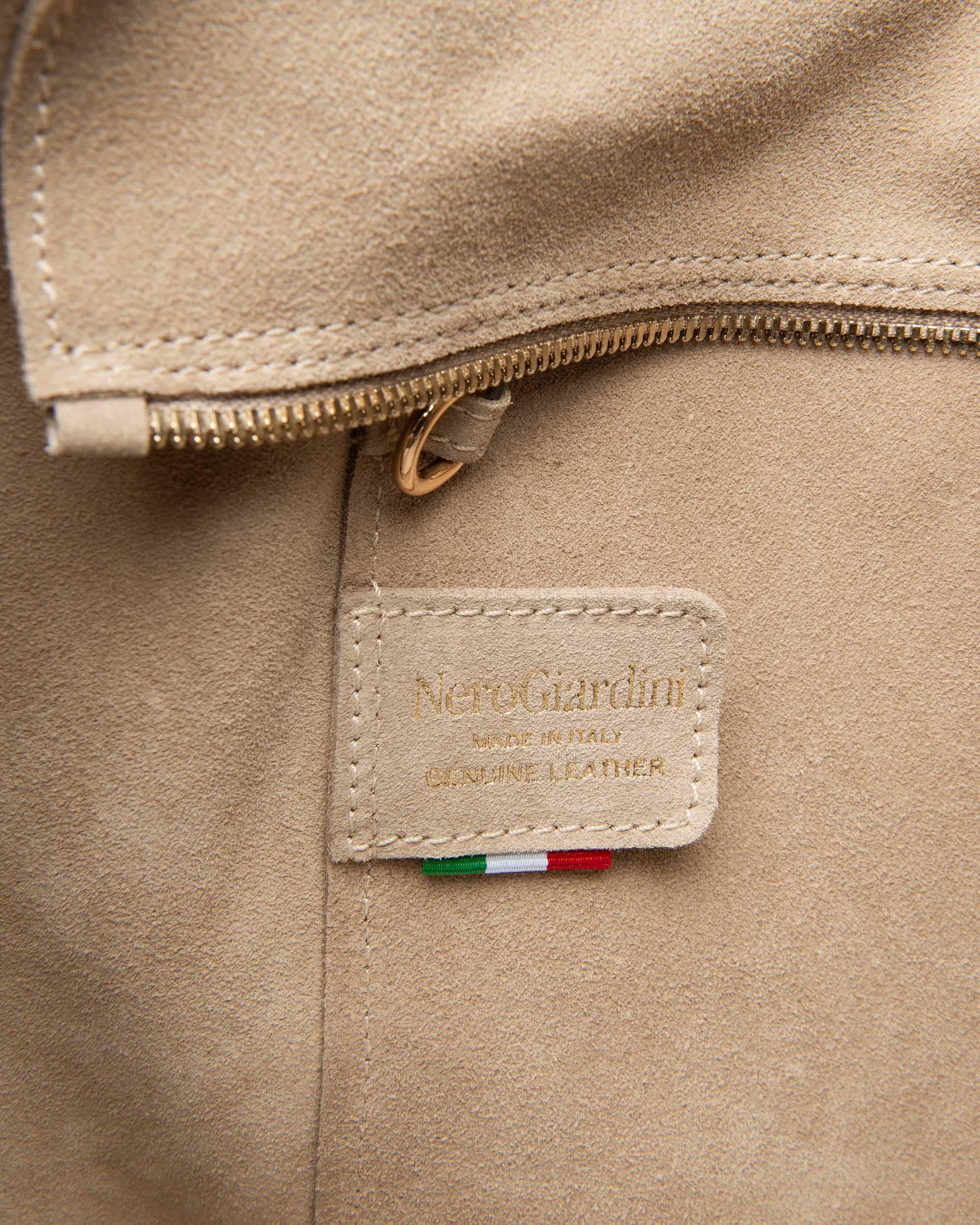 Nero Giardini E644145D Borsa A Spalla Da Donna In Camoscio
