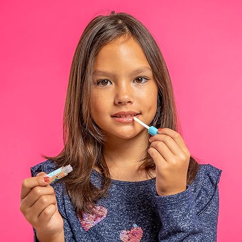 Miniatura 8 de Lip Smacker Holiday Original & Best Flavored Lip Gloss Party Pack, Tropical Punch, Sandía, Algodón de Azúcar, Azúcar Hilado, Fresa