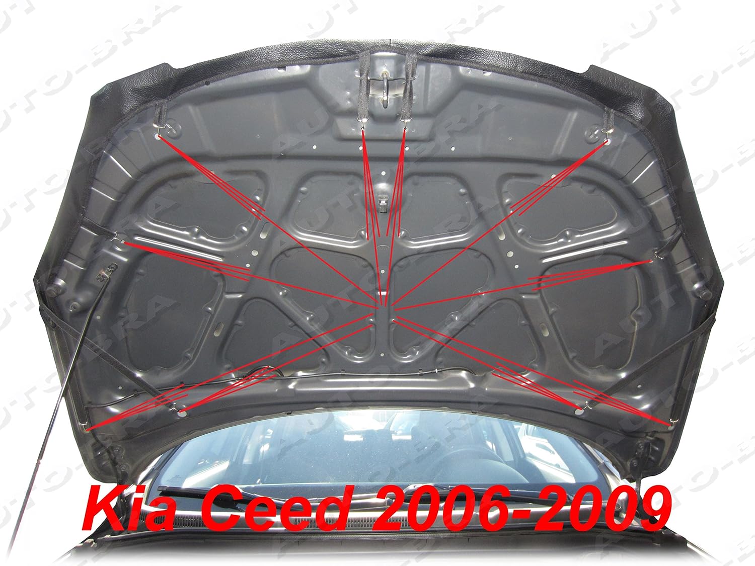 AB3-00030 Hood Bra Compatible with KIA Ceed 2006-2009 Bonnet Bra Front End Nose Mask STONEGUARD Protector Tuning