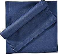 Vista 13 de Fingercraft Juego de 12 servilletas de tela de mezcla de lino y algodón, lavables, calidad premium, fiestas, bodas, servilletas de cena en inglete