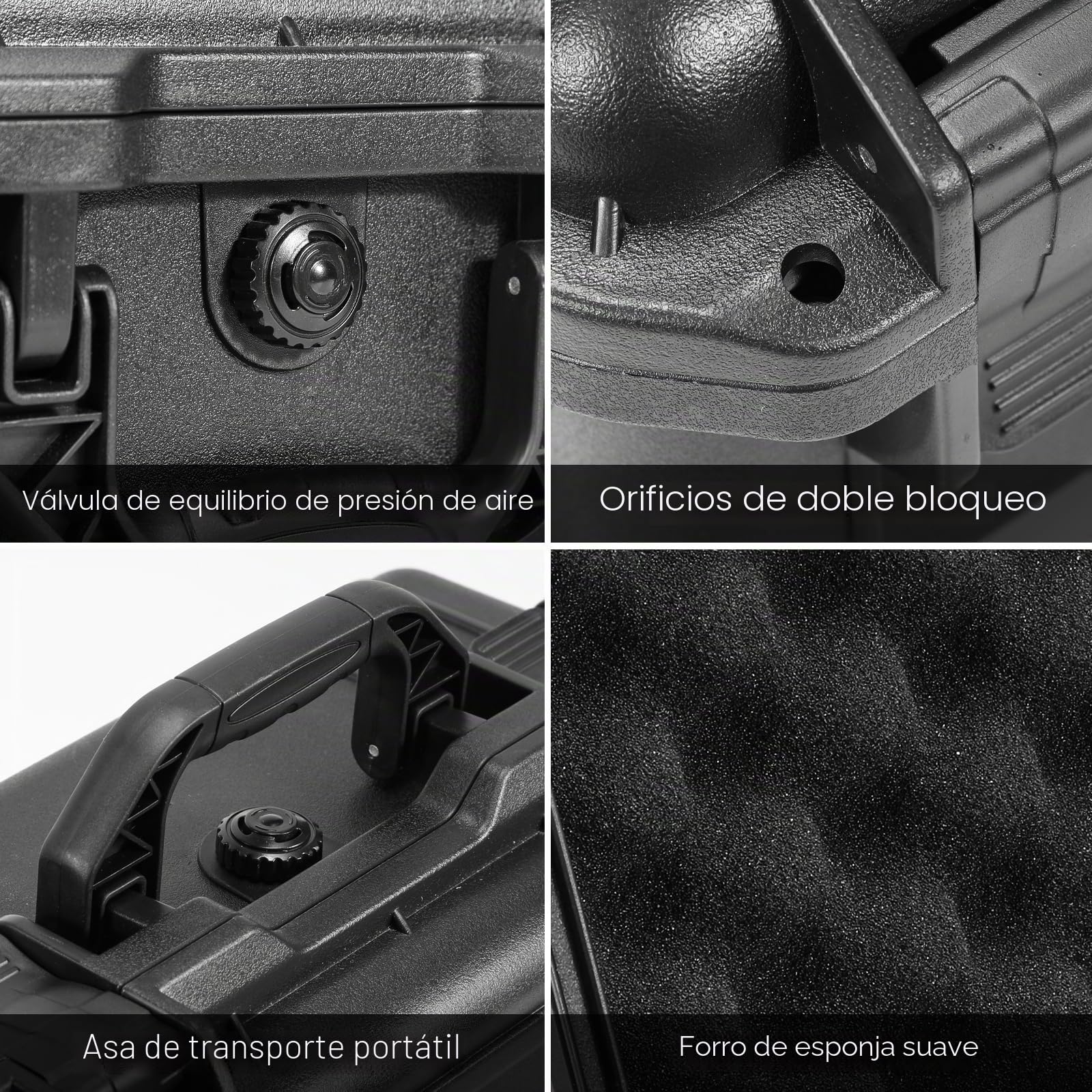 AMAZEAR Funda de Transporte Impermeable para dji Osmo Action 5 Pro/Action 4/Action 3, Estuche Doble para Action 5 Pro, Accesorios para dji Action 5 Pro/Action 4/Action 3