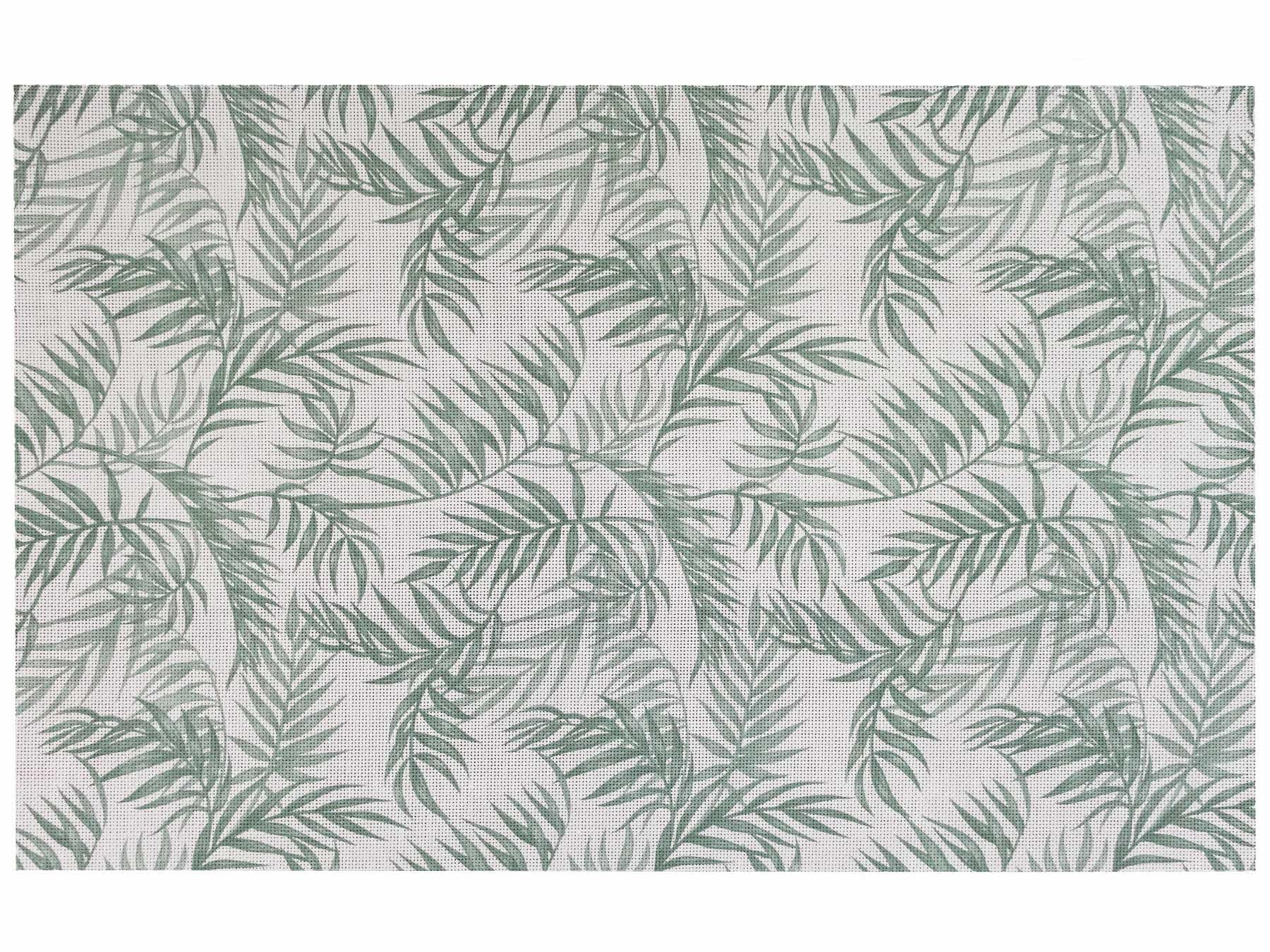 Friedola Outdoor-Teppich- Lounge - Palmen, 200x300cm, Viele Größen und Farben, Inkl. Tragetasche, Wetterfester, Rutschfester Vorzeltteppich aus Weichschaum, Bodenmatte für Balkon und Terrasse