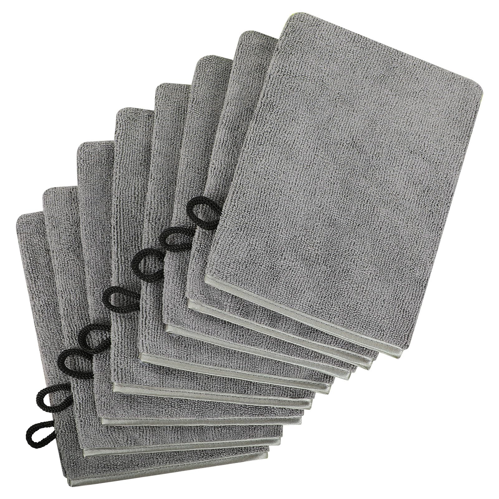 COZYMIRE Waschlappen 15x21cm Waschhandschuh Set Weich Saugfähig 8 Stück | Waschhandschuh Mikrofaser Weich Wasseraufnahme Frottee für Gesichtsreinigung & Empfindliche Haut