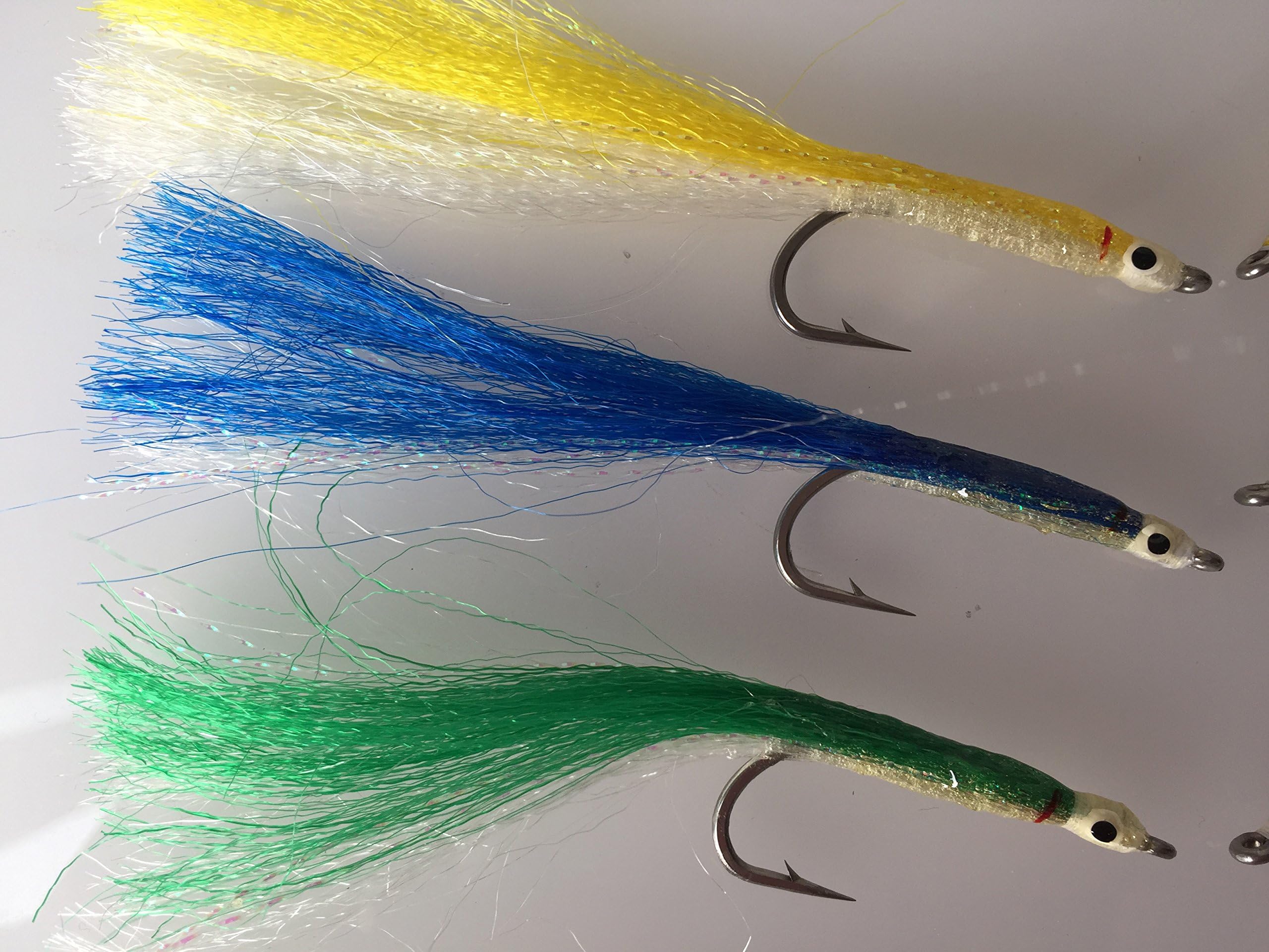 Saltwater Fly Fishing Sand Eels/Sandeels Size 2-2/0 Pack of 8#61A