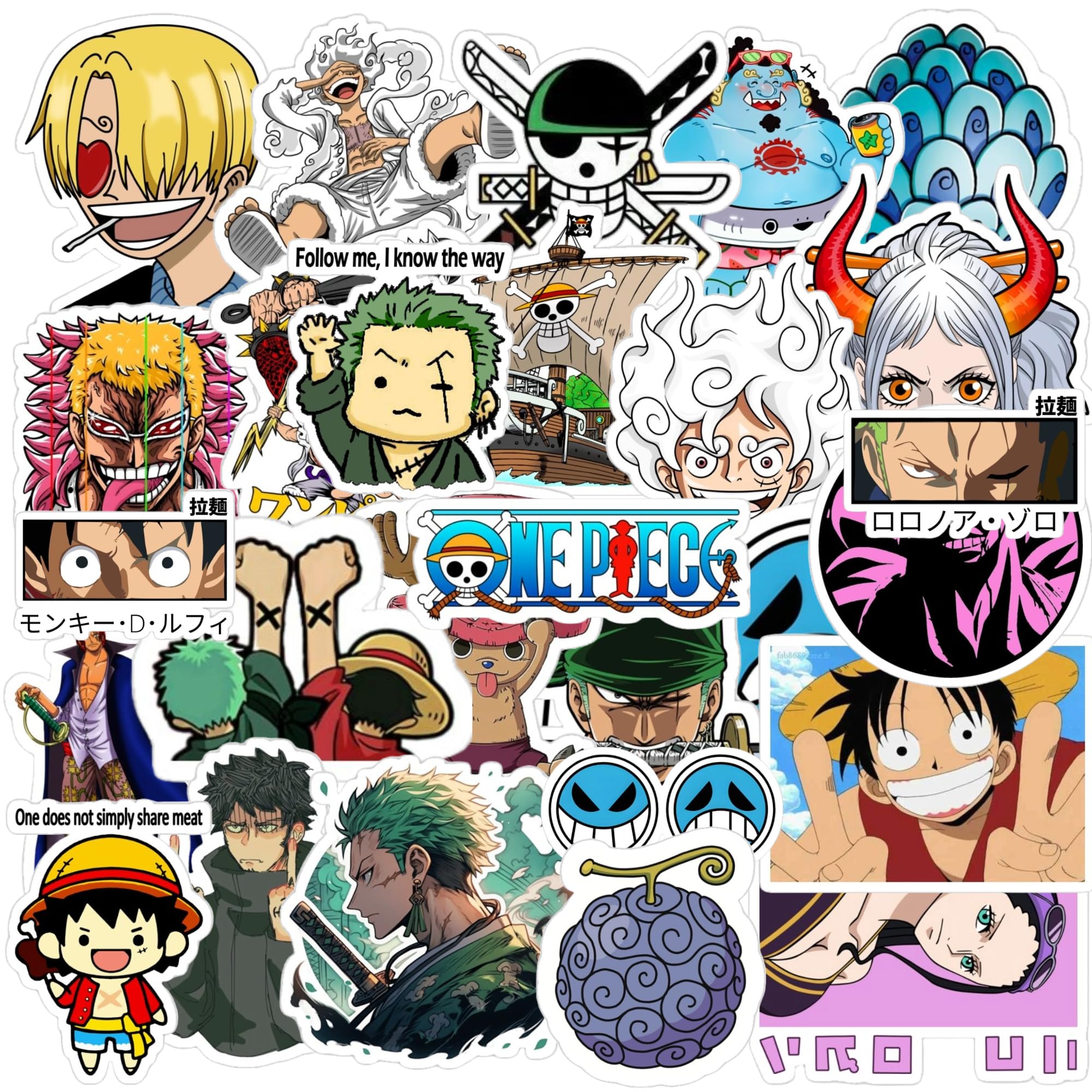 Sticker Fever - One Piece Anime Merch Sticker Pack of 22 Stickers Perfect for Laptops/Mobile/Guitar etc. (One Piece) (B0D33XK1X4) Amazon Price History, Amazon Price Tracker