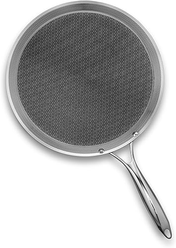 Miniatura 2 de HexClad Plancha híbrida antiadherente de 13 pulgadas, apta para lavavajillas y horno, lista para inducción, compatible con todas las estufas