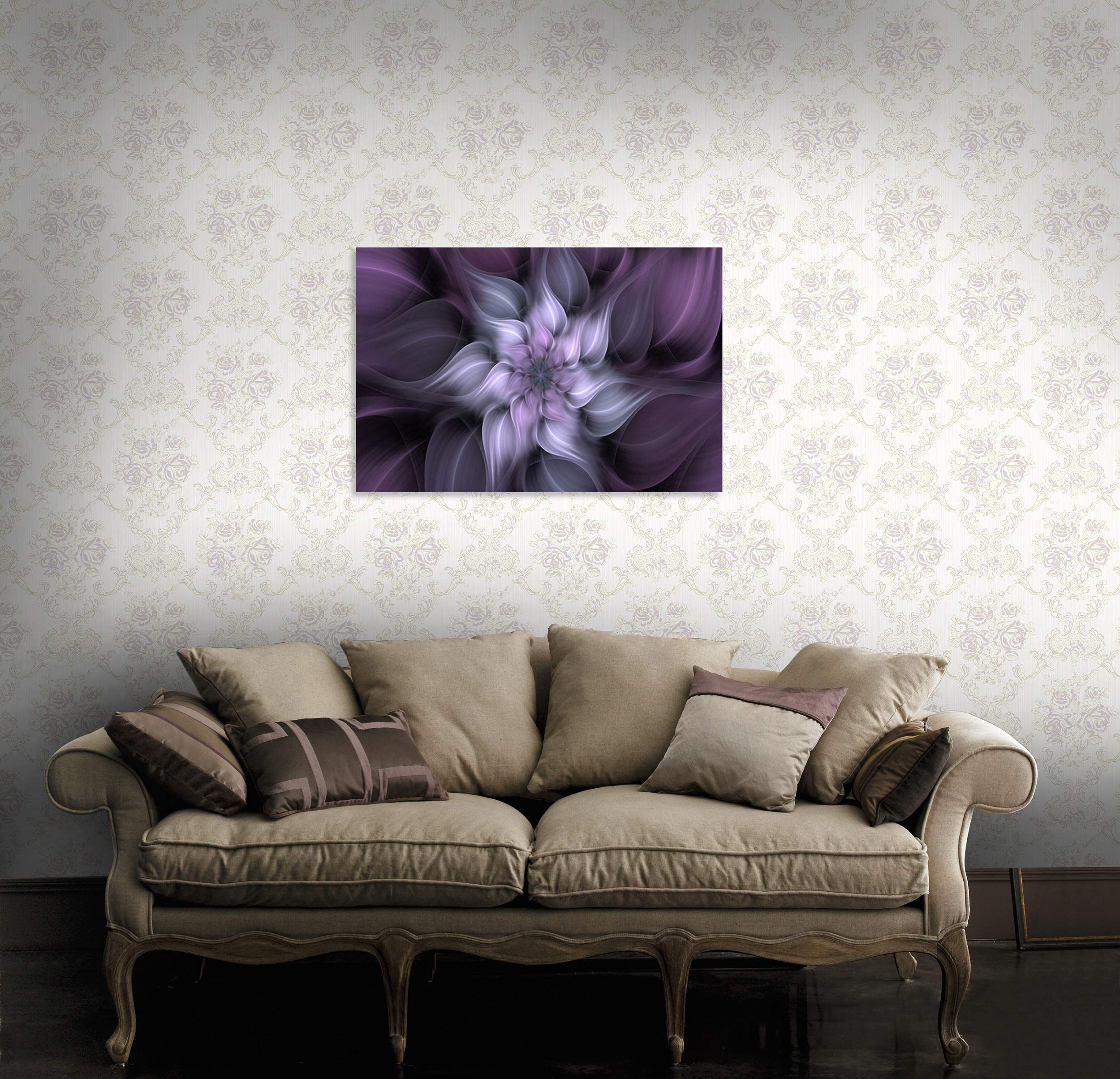 TutuBeer Leinwand-Bild „Bauhinia“ – Violettes Blumen-Gemälde, Gespannt & Gerahmt, 20x30/40/50 Cm, Fertig Zum Aufhängen