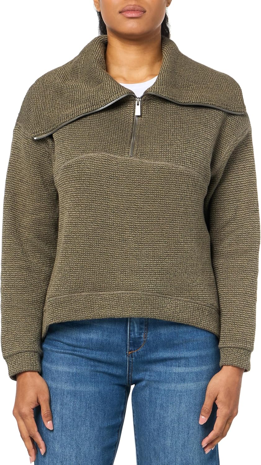 Sweaty Betty Women's Restful Boucle Half Zip Sweatshirt