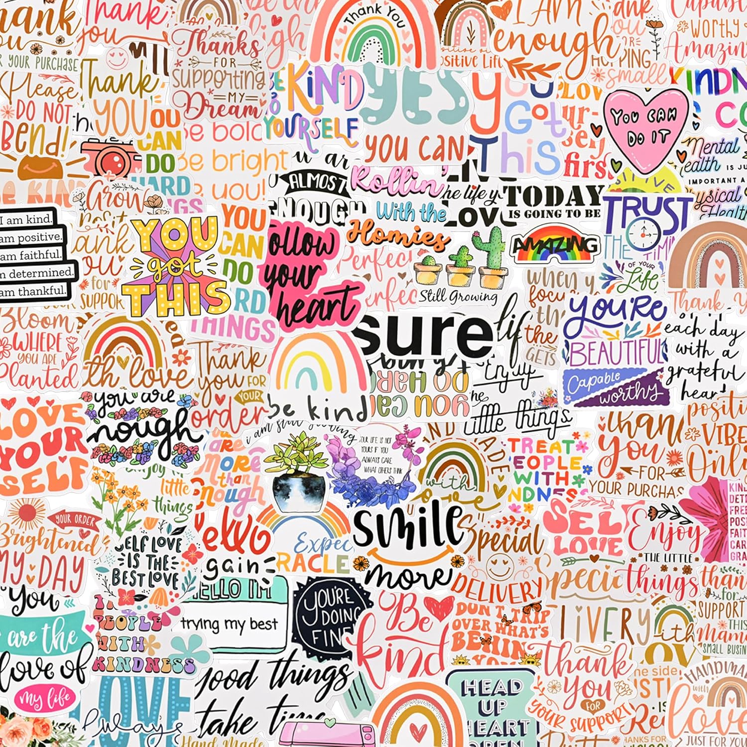 Book Stickers, 100PCS Reading Bookish Stickers, Motivational Quote ...