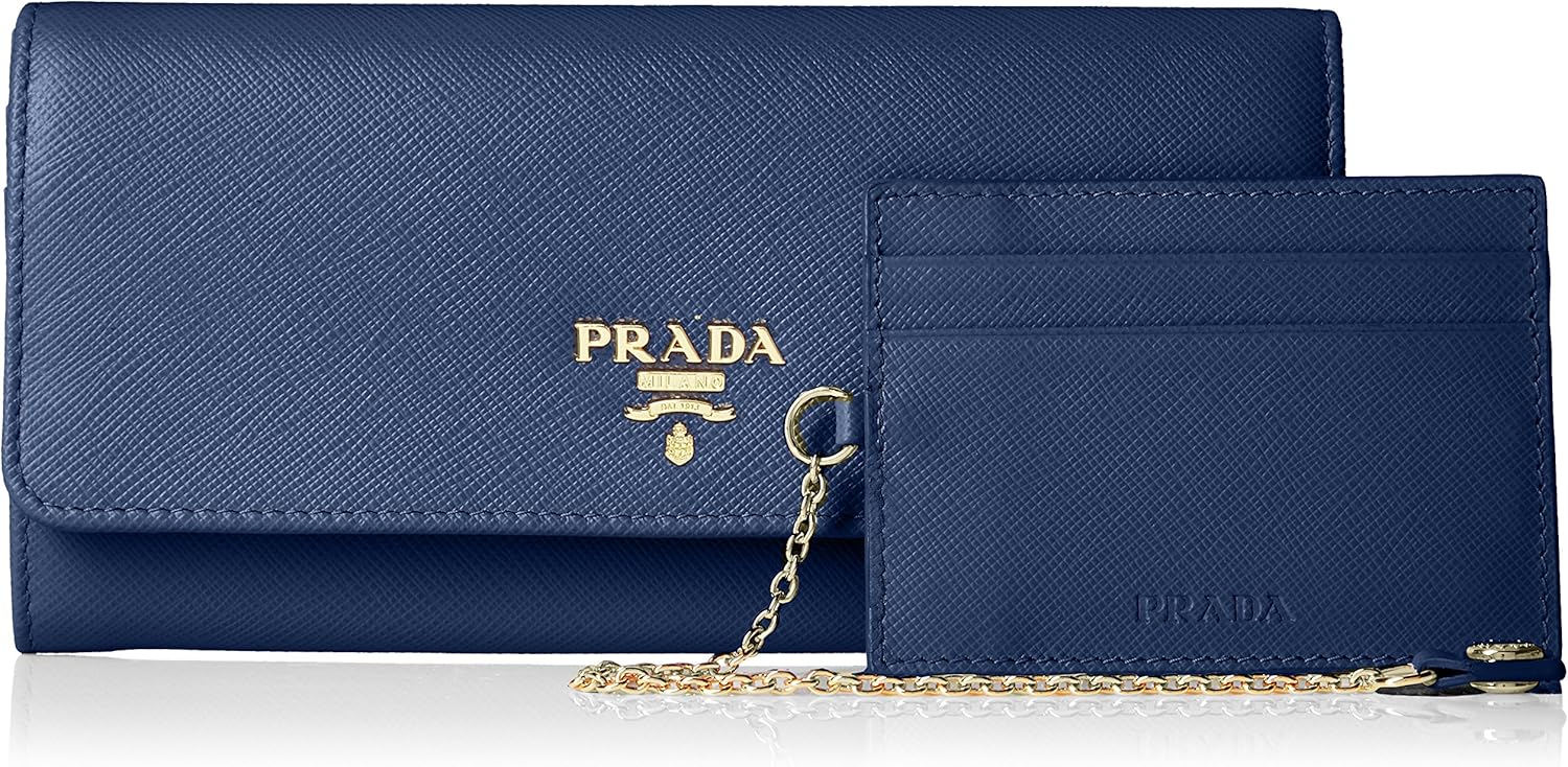 Amazon | [プラダ] レディース 長財布 パスケース付き BLUETTE [並行