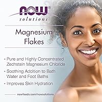 Vista 4 de NOW Foods Solutions, Magnesium Flakes, 100% Pure, from the Ancient Zechstein Seabed, Highly Concentrated, 54-Ounce