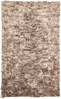Faik's Handmade Artwork Toscana Lambskin Rug,"Dune Roll"- 2,6x4.9 ft, Custom sizes available.
