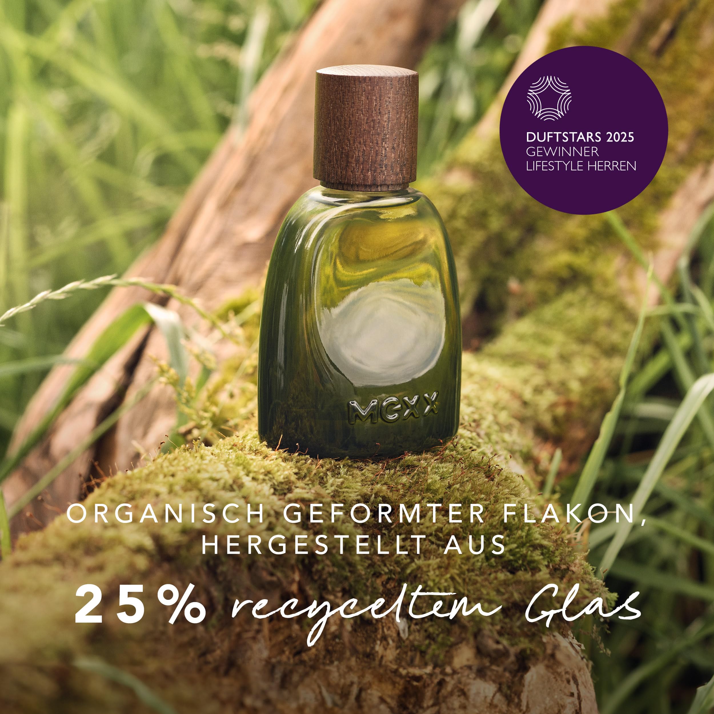 Mexx Inspired Nature Eau de parfum pour homme boisé et aquatique aux propriétés éclaircissantes 50 ml