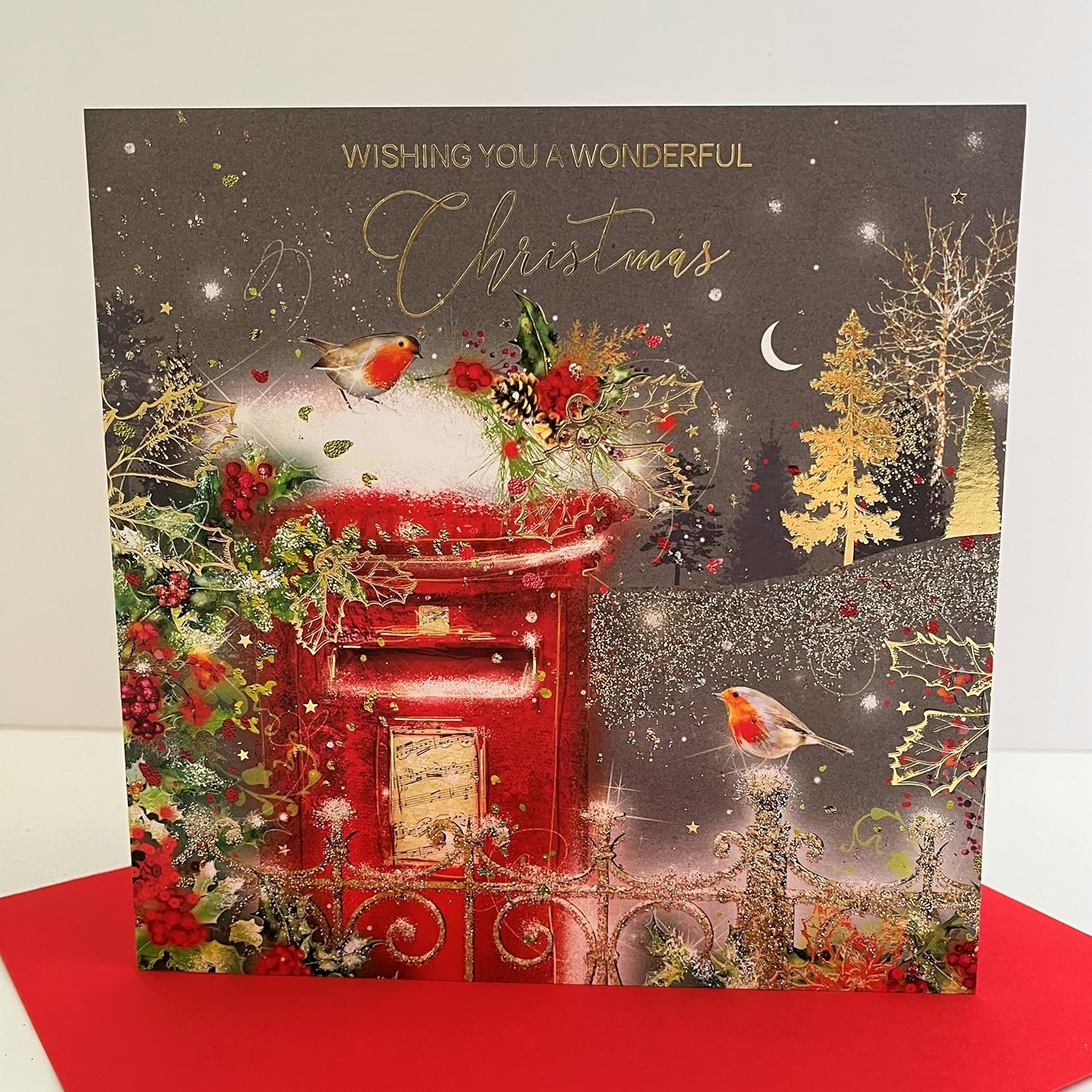 Cherry Orchard Wishing You A Wonderful Christmas Card Post Box