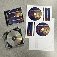 Vista 7 de Etiqueta de CD/DVD de cara completa Cantidad de 1000 discos, 2000 lomo 250 hojas en total Blanco mate permanente Compatible con inyección