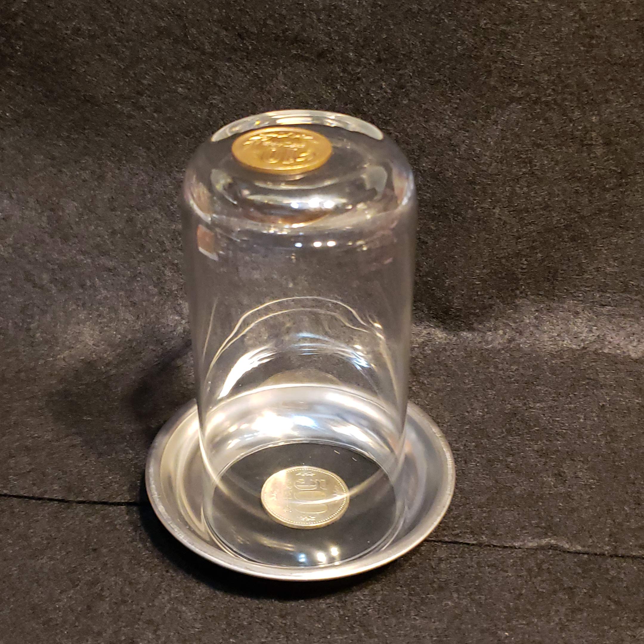 手品/種明かし】コインがガラスを貫通する瞬間、丸見え! 簡単に出来る最高のコインマジック！テンヨー「ミラクルスルーコイン」 【手品 マジック】CTG  Ultra/究極のコインスルーガラス コイン 貫通マジック 近景マジック道具