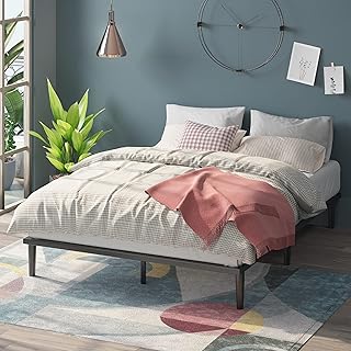 ZINUS Parker Platform Bed with Tapered Legs, Wood Slat Support, No Box S...