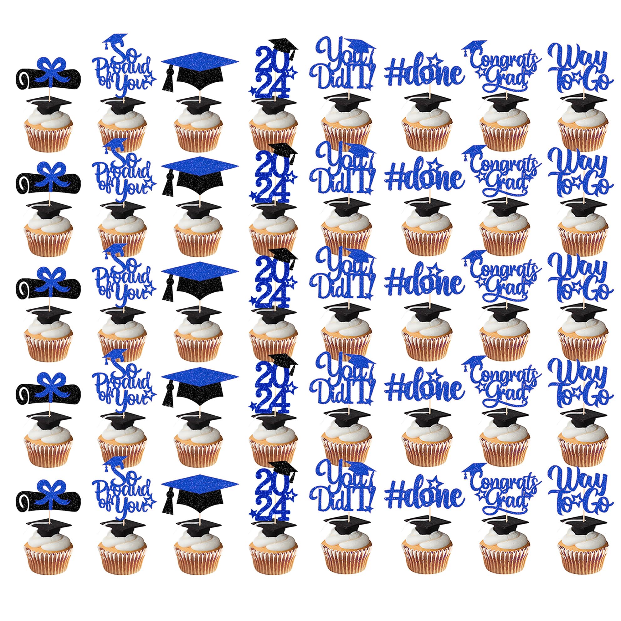 Amazon.com: 40Pcs Graduation Cupcake Toppers 2024 Blue and Black Glitter Class of 2024 Graduation Cupcake Toppers,BYCCT Grad Cap Cake Toppers Picks, Graduation Party Decorations 2024,Graduation Party Supplies : Grocery & Gourmet Food amazon-com-40pcs-graduation-cupcake-toppers-2024-blue-and-black-glitter-class-of-2024-graduation-cupcake-toppers-bycct-grad-cap-cake-toppers-picks-graduation-party-decorations-2024-graduation-party-supplies-grocery-gourmet-food