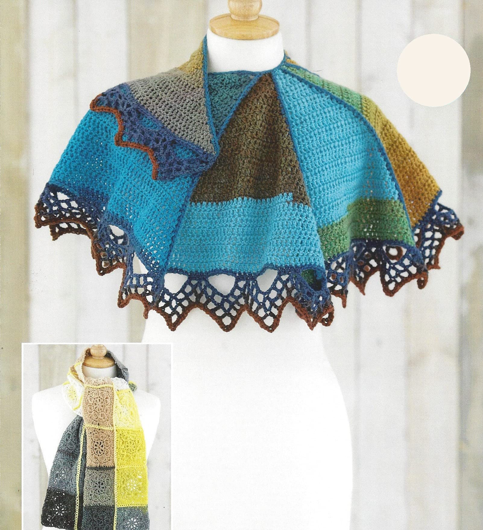 Sirdar Colourwheel Dk Crochet Pattern - 8082 Wrap & Scarf