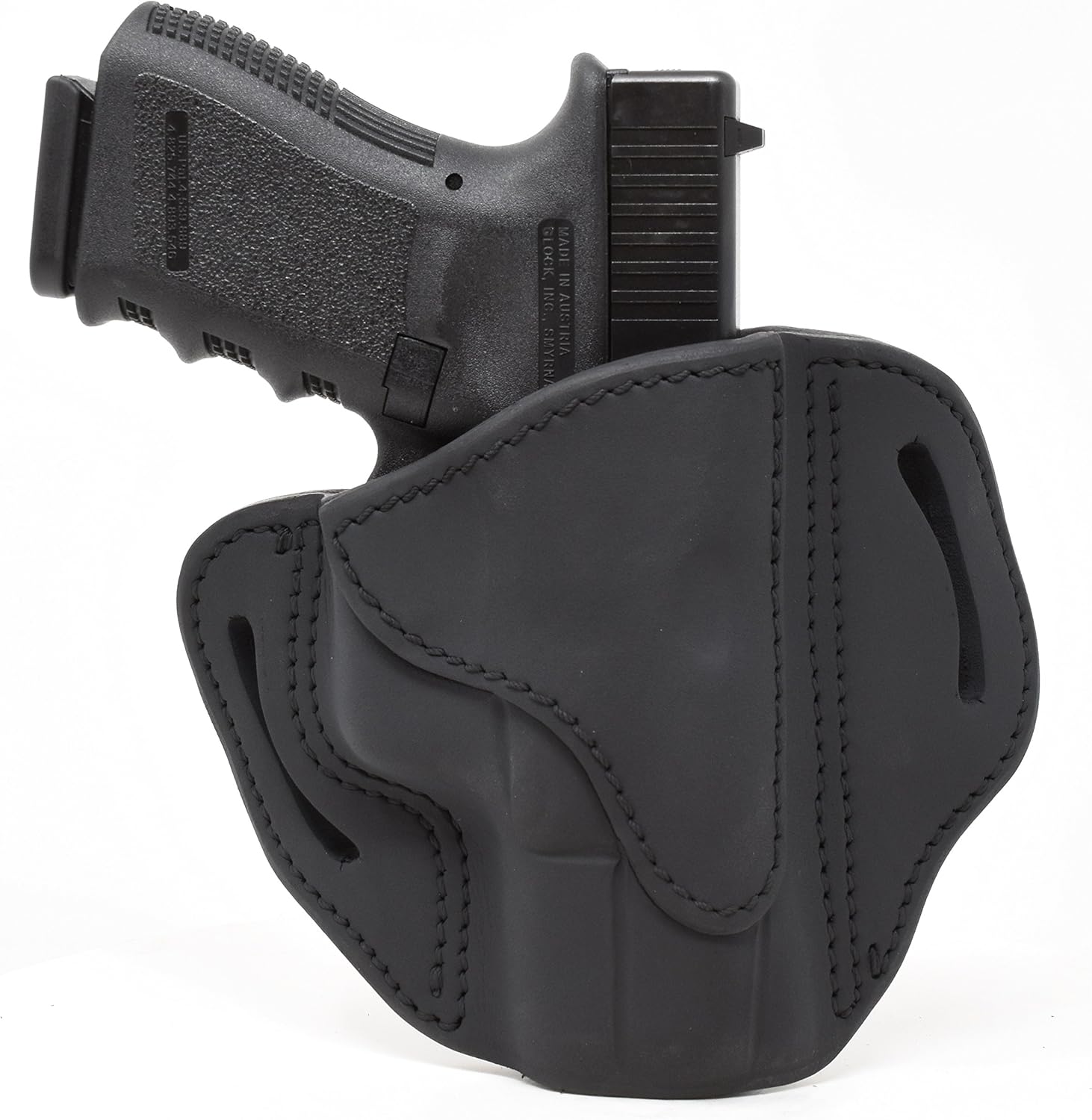 1791 GUNLEATHER G19 Holster - Right Hand OWB G19 Leather Holster for Belts - Fits Glock 19, 23, 26, 27, H&K VP40 and Springfield XDS
