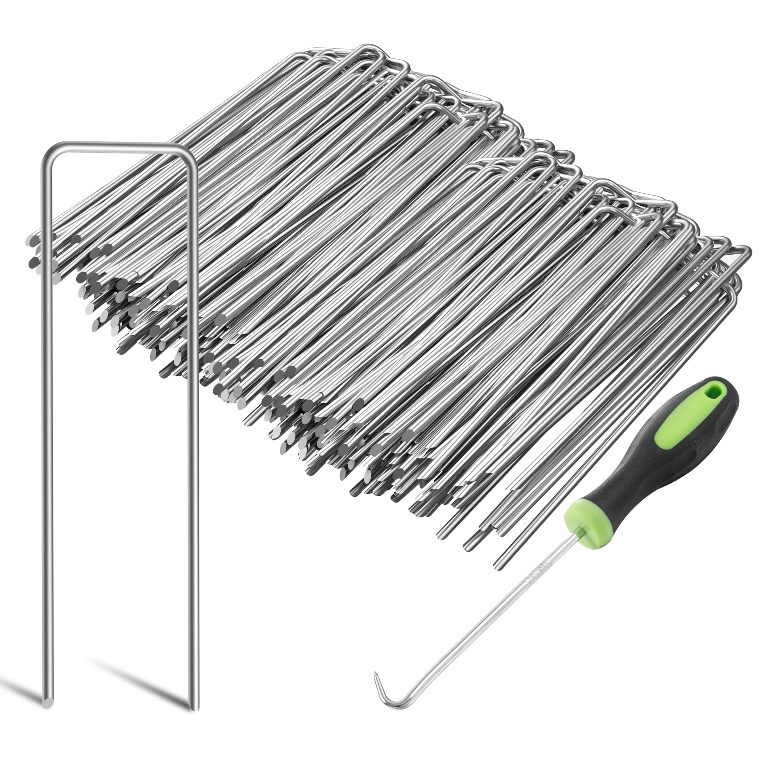 400 Pezzi 15cm Ø 3mm Spilli per Giardino Resistenti