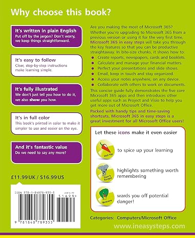 Microsoft 365 in easy steps: Covers Microsoft Office essentials