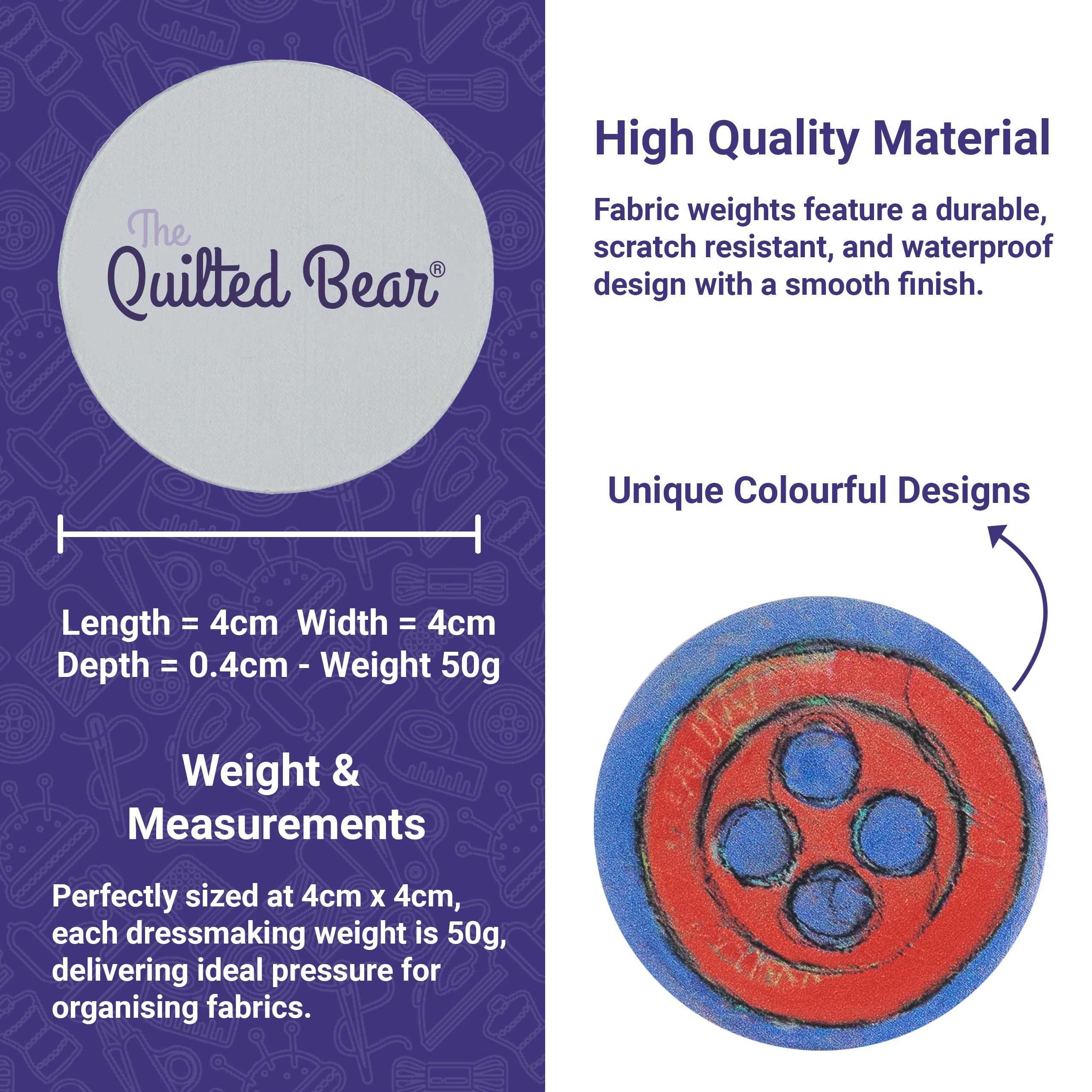 Pesi Da Sartoria The Quilted Bear - Per Cucito E Taglio Modelli - Foto 7