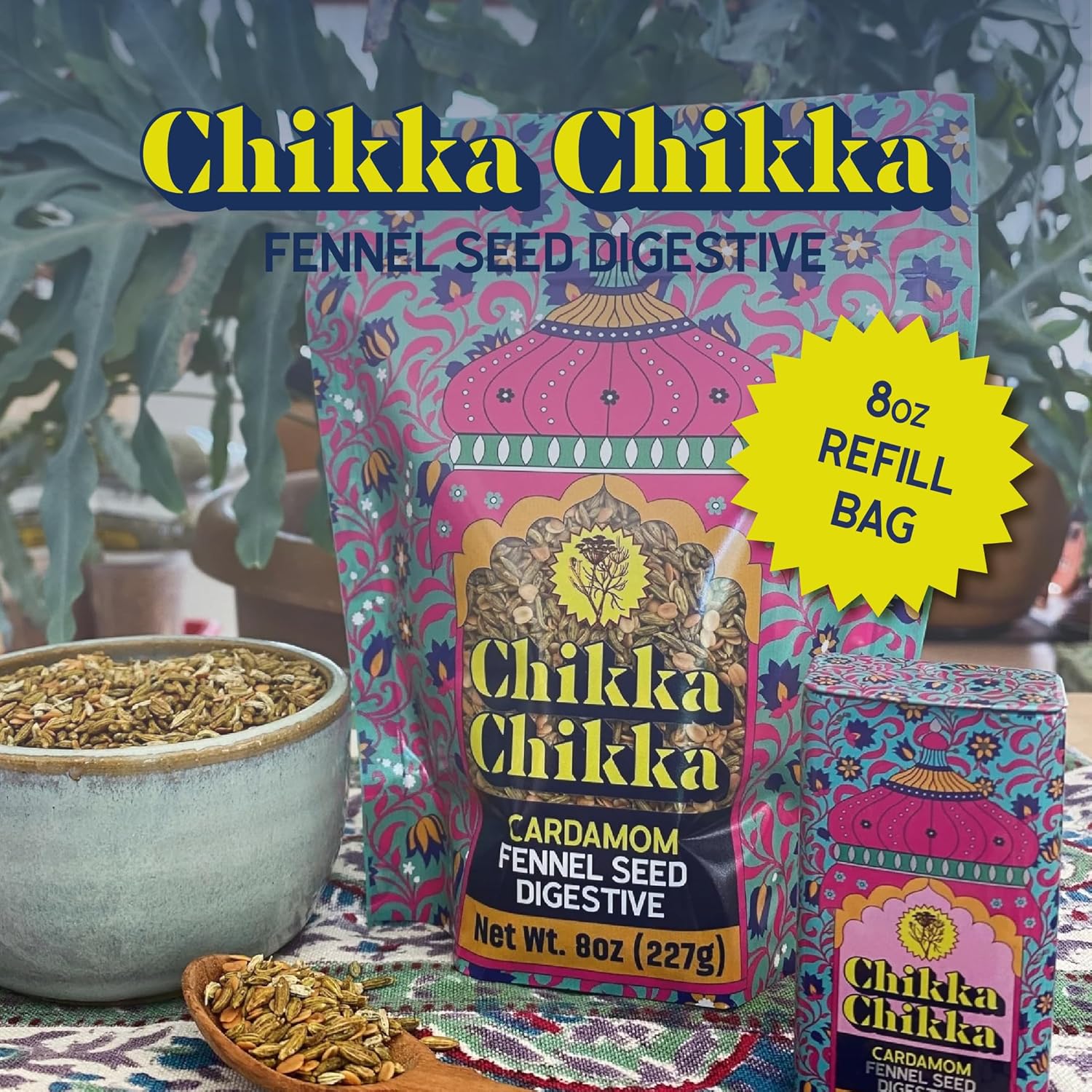 Chikka Chikka Fennel Seed Digestive (8 oz, Cardamom)