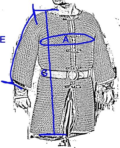 Miniatura 3 de MEDIEVALS - Chaleco de malla abierta frontal con remaches planos de aluminio con ribete de cuero