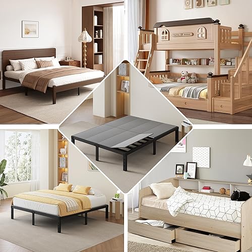 Miniatura 8 de Bunkie Board de alta resistencia de 0.394 in tamaño individual (36 x 74 pulgadas), somier plegable para soporte de cama, tablero de cama de perfil