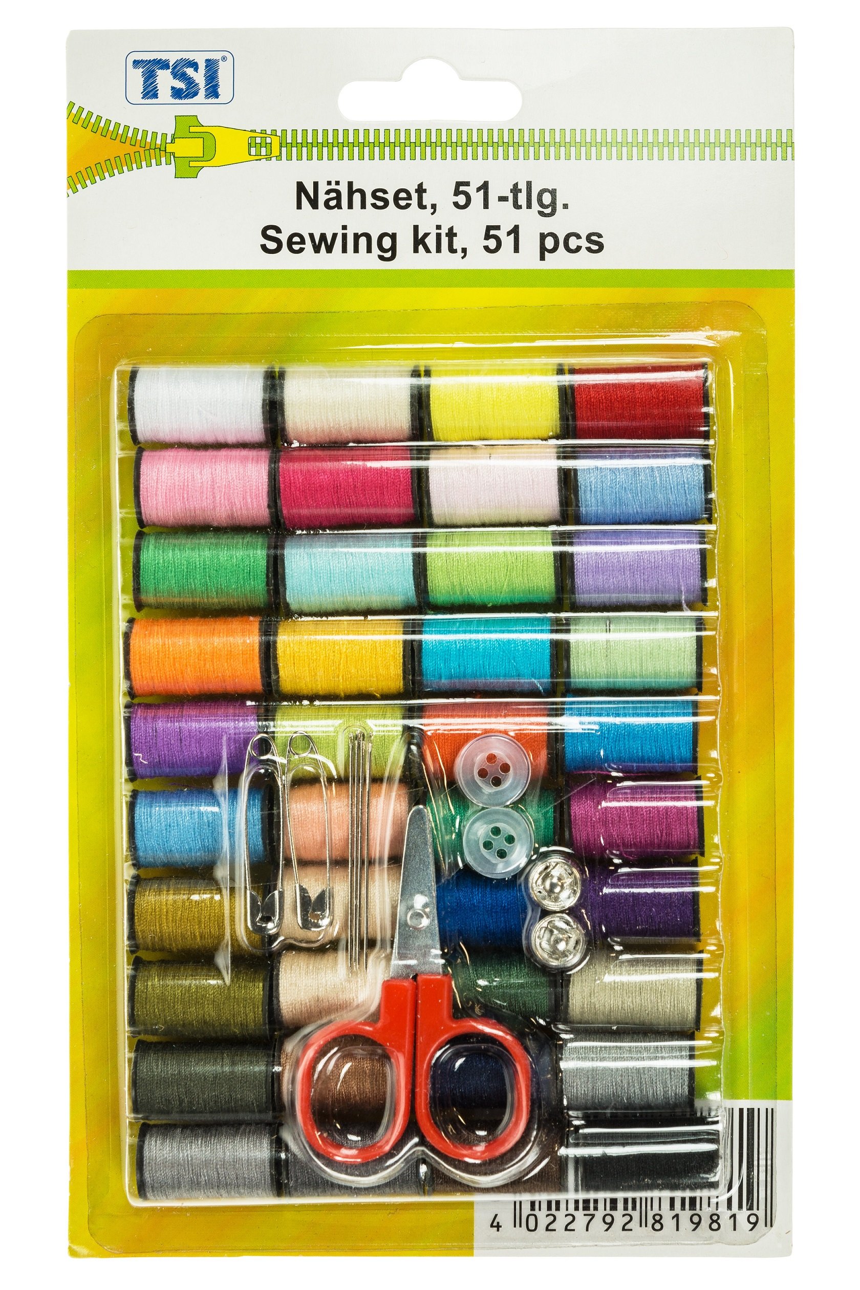 TSI81981 Assorted Sewing Kit – Multicoloured, 20 x 12 x 1.5 cm
