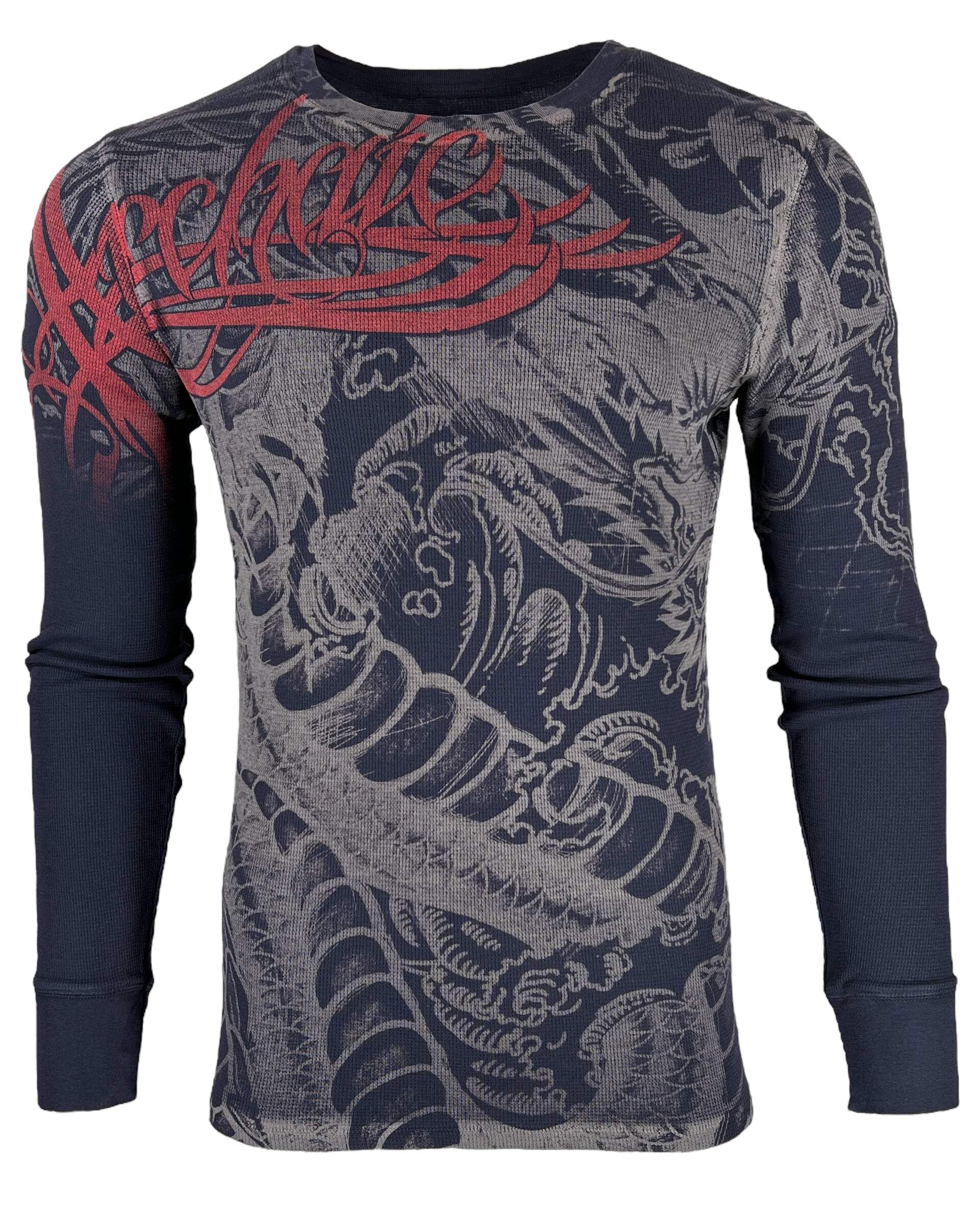 Archaic By Affliction Mens Thermal Shirt Dragon Rage Desertcart