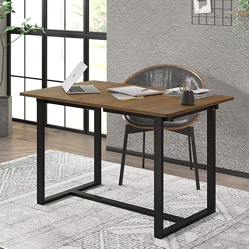 Miniatura 8 de ZINUS Alto Escritorio con marco negro de 47 pulgadas, ganador de GOOD DESIGN, estación de trabajo para computadora, escritorio de oficina, montaje