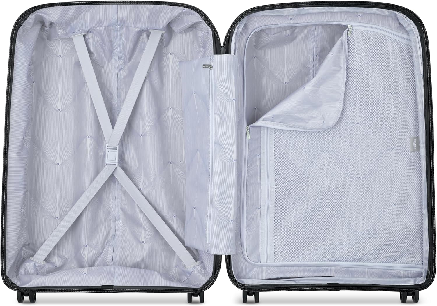 DELSEY PARIS - Belmont Plus - Slim Hard Cabin Suitcase, Red, L Extensible (76cm) Matière Recyclée, Recycled material