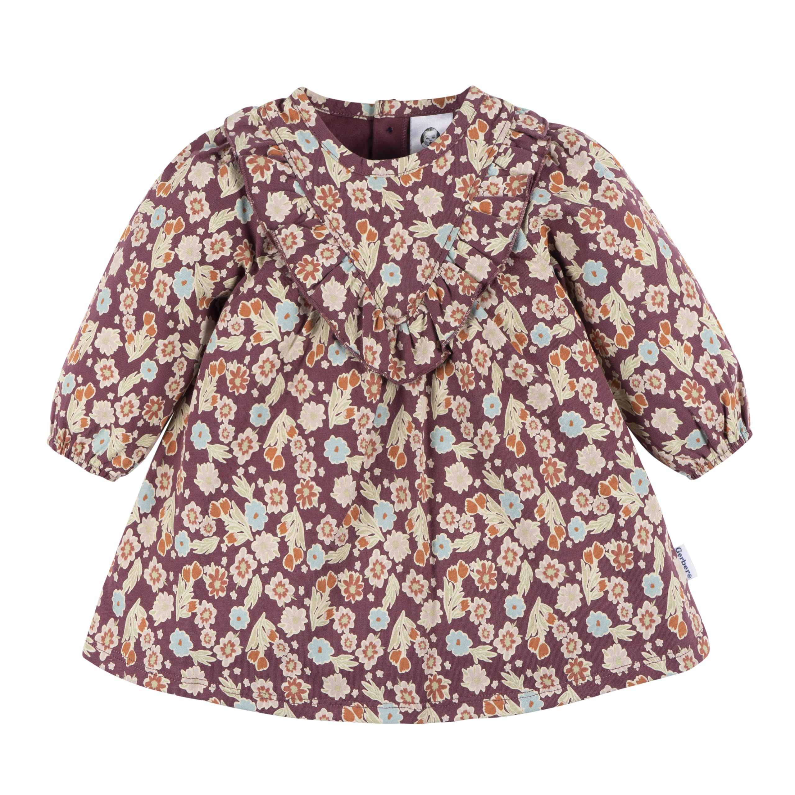 Gerber Baby Girls' 2-Piece Dress & Legging Set, Floral, 12 Months