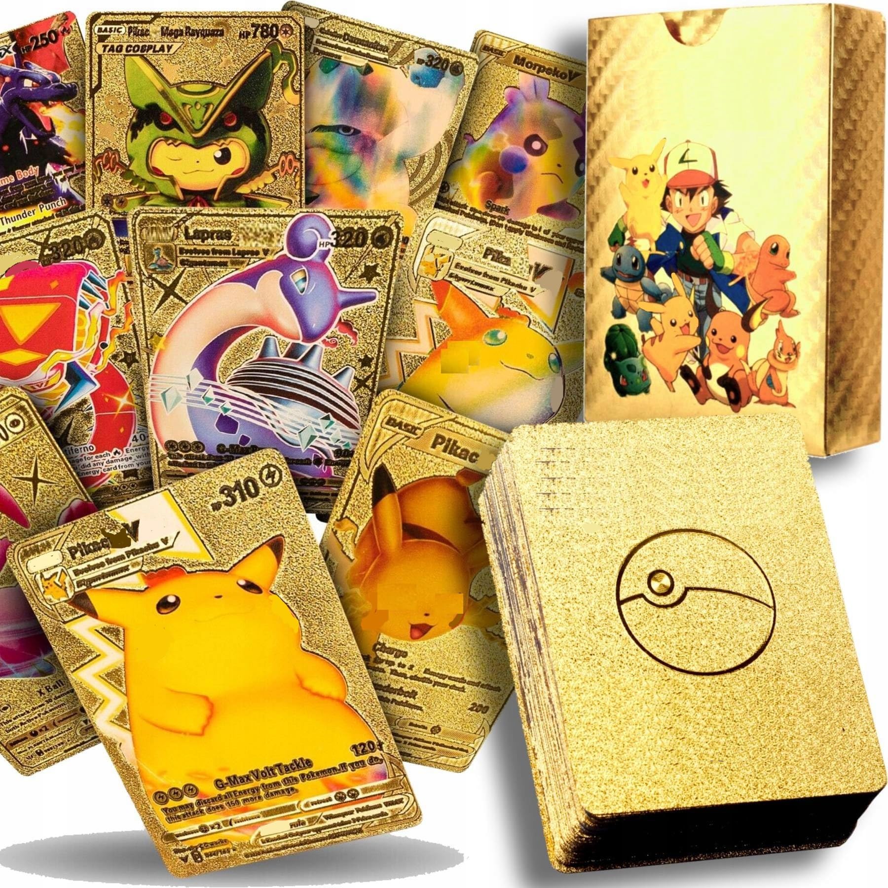 Bestie toys Playing Cards 55 PCS Golden Foil Card Assorted Cards Deck Box - V Series Cards GX Rare Golden Cards and Common-Rare Mystery Card (B0CSW6QH4X) Amazon Price History, Amazon Price Tracker