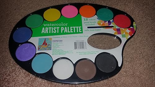 Paleta de artistas artesanales para niños con cápsulas de pintura y pincel