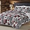 Aazon.co: Enghoeus Christas Quilt Set King Reversible Bedspread