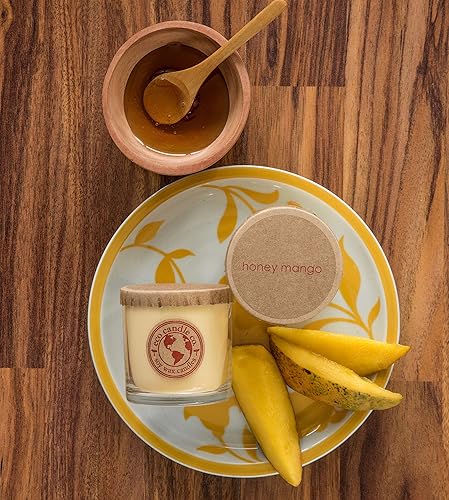 Miniatura 5 de Eco Candle Co. Vela reciclada, té negro y miel, 6 oz. - Aromas de té picante, nuez moscada, miel y naranja - 100% cera de soja, sin plomo, etiqueta