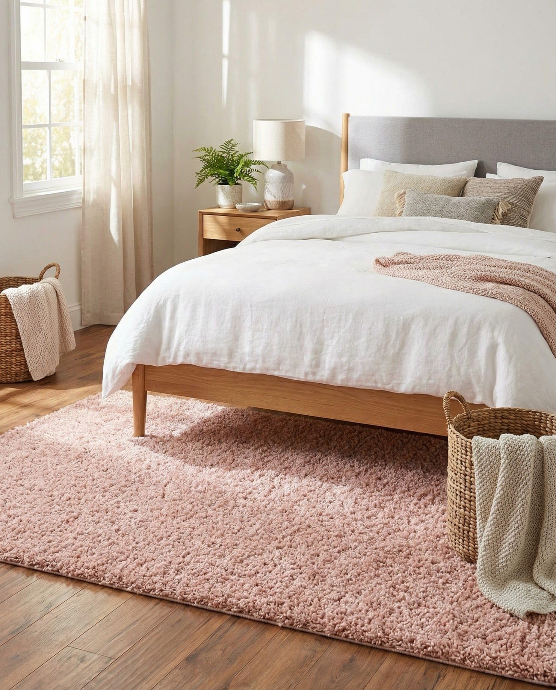 Amazon.com: Rugs.com - Zermatt Shag Rug – 5' 3 x 8' Dusty Rose