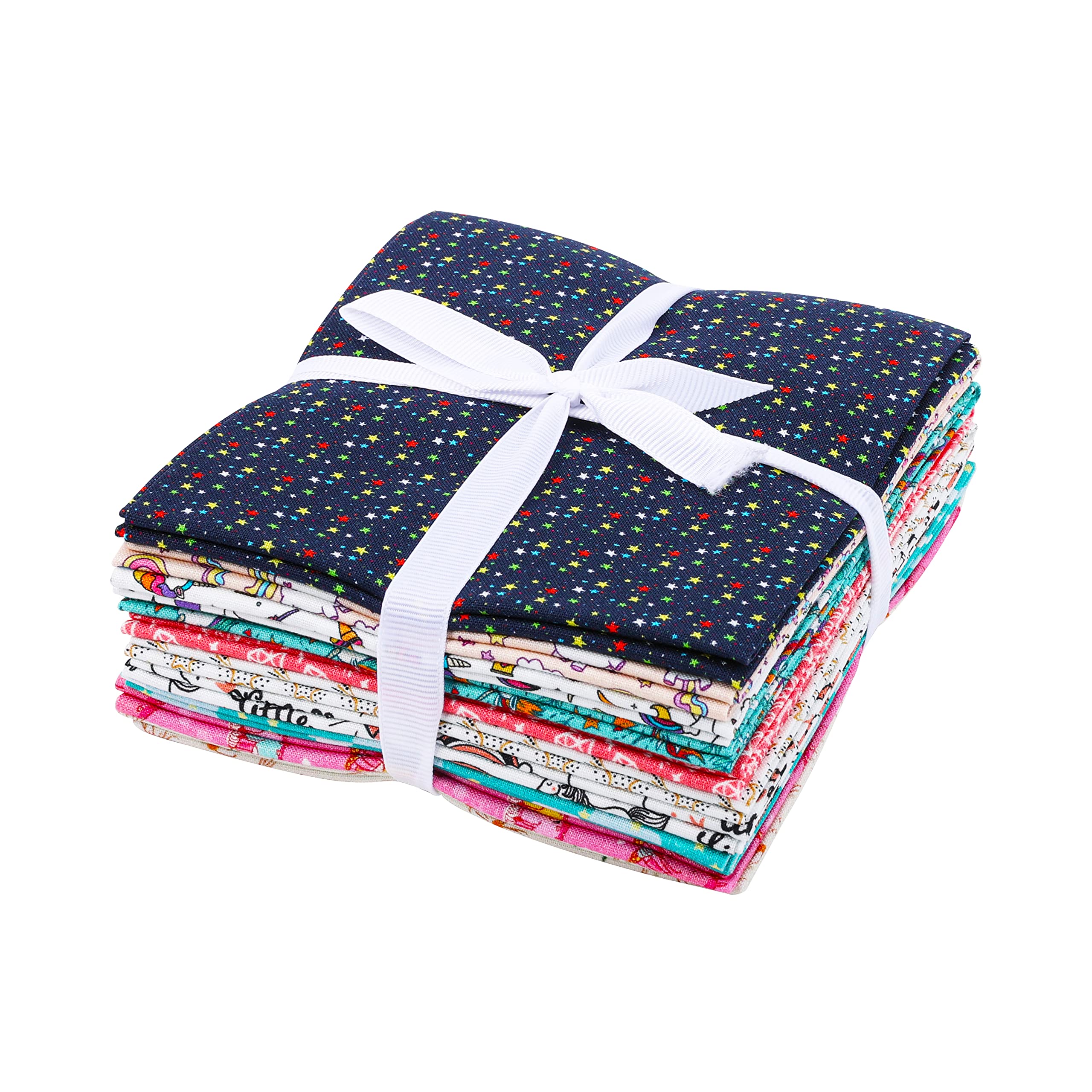 Craftido 10pcs 18”x21”(46x53cm) Fat Quarters Fabric Bundles, Medium Weight 145g, 100% Cotton Fabric for Quilting Sewing - Image 4