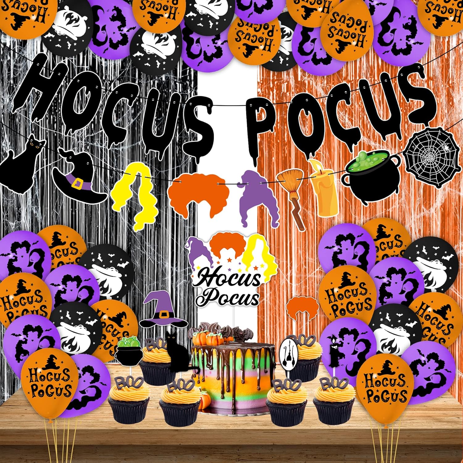 Hocus Pocus Party Decorations 52PCS Hocus Pocus Party Decor