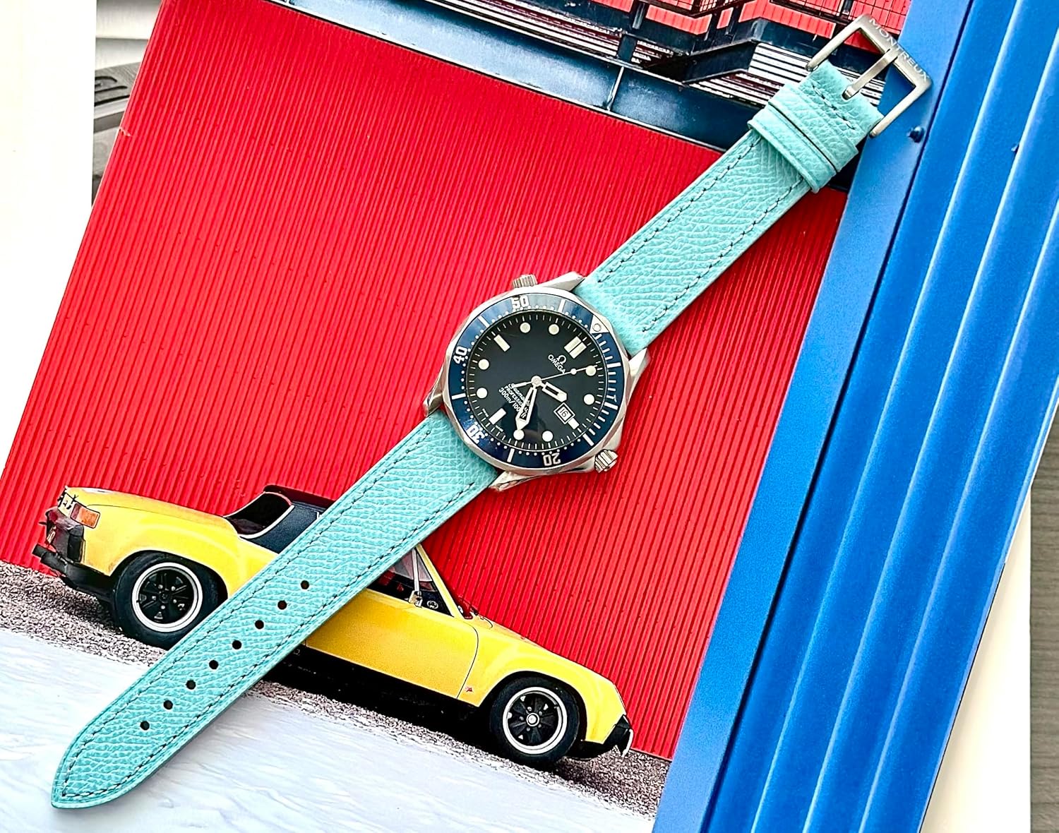 MONTREUX 20mm Luxury Ultra-Thin French Epsom Leather Straps - Non-Stiff, Pliable Luxury Quick Release Leather Watch Straps