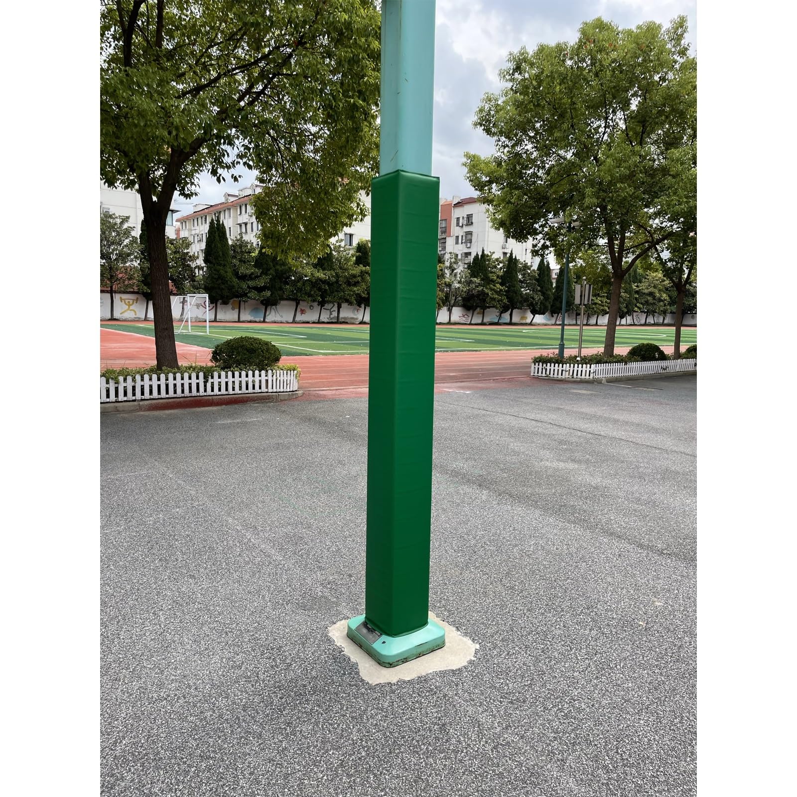 Imbottitura per canestro da basket, resistente ai raggi UV, per pali rotondi, design avvolgente per attrezzature da palestra, cantina, parco giochi e garage