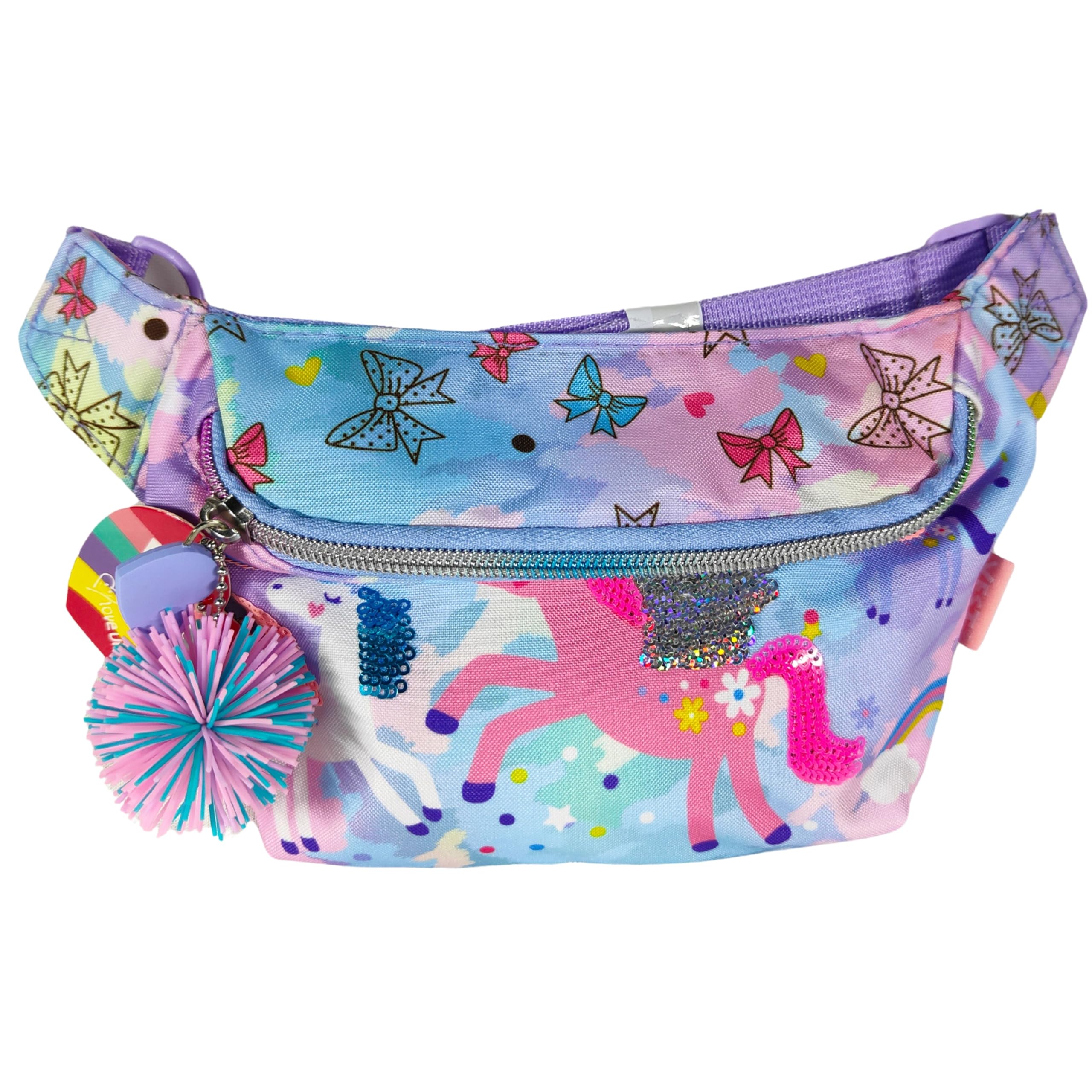 Unicorn Printed Waist Bag | Fanny Pack | Stylish Soft Fabric Fanny Bag | Waist Pouch for Girls with Adjustable Straps, Used for Campaign, Travelling, Outdoor Games, Accessories Storing 1 Piece-image-24