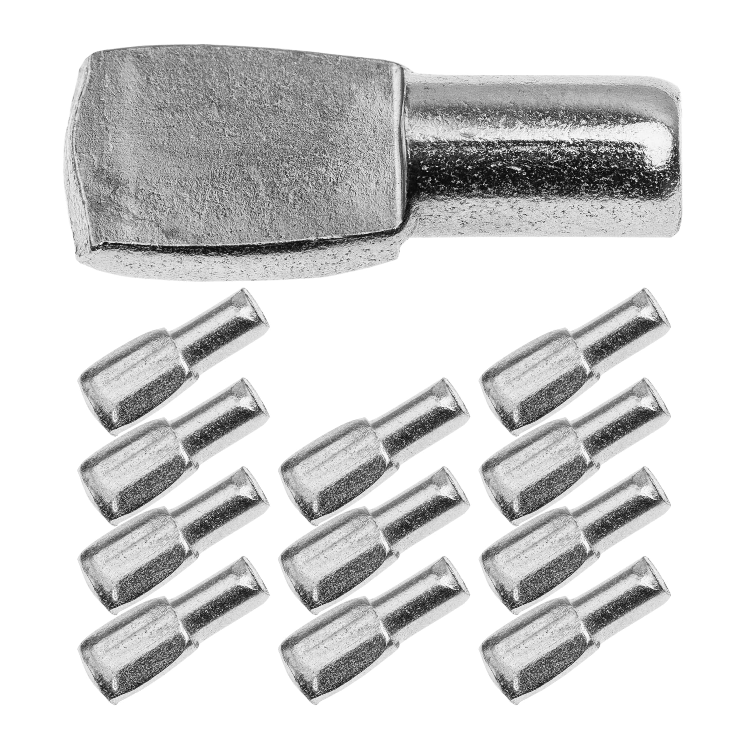 Your Day Mate V6, 12 Pcs Shelf Support Pins D5, 12 Pcs, Shelf Support For Ø 0.20" Drill Holes, With 0.43 X 0.31" Support Surface, Made Of Solid Steel, Rust-Free, Shelf Holder, Shelf Support Furniture, Shelf Supports Cabinet