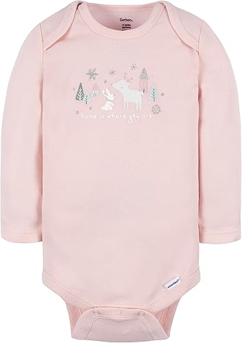 Miniatura 4 de Gerber Paquete de 6 mamelucos de manga larga para bebé niña